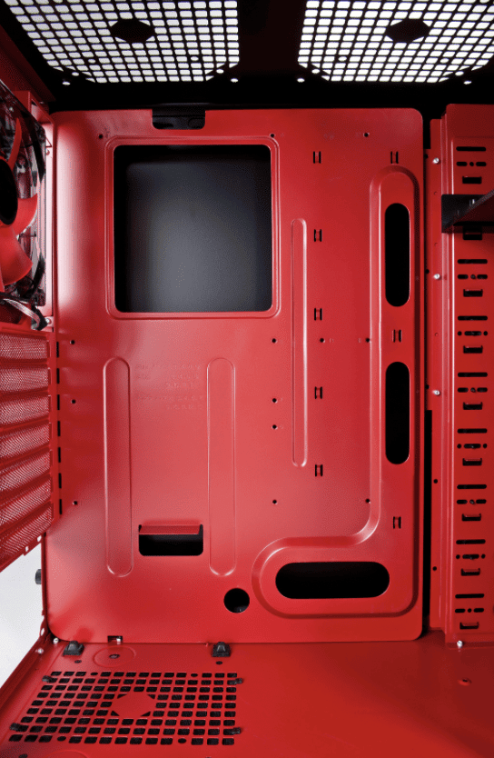 red metal box housing for electrical components