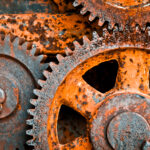 old rusty gears