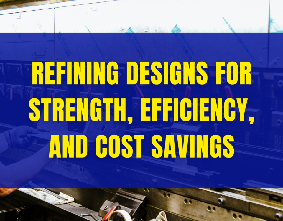 ams employee working - refining designs for strength, efficiency, and cost savings